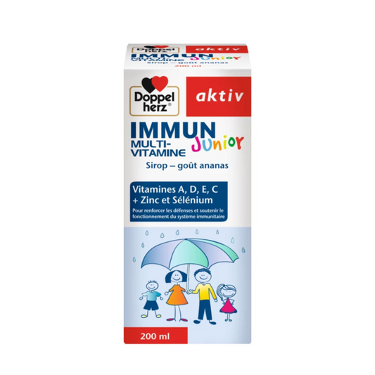 Sirop immunité enfant AKTIV Immun Junior en vente sur laparadulac.com | Parapharmacie Tunisie | Vitamines & zinc pour renforcer les défenses

