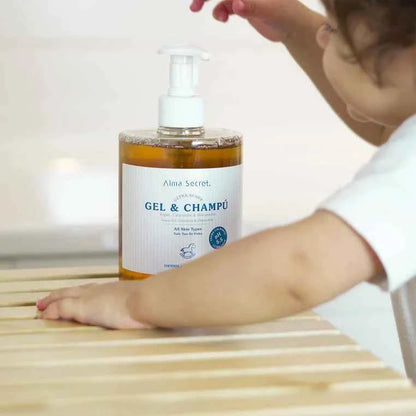 ALMA SECRET gel douche shampooing 2en1 cheveux brillants peau propre soin lavant Tunisie La Para du Lac