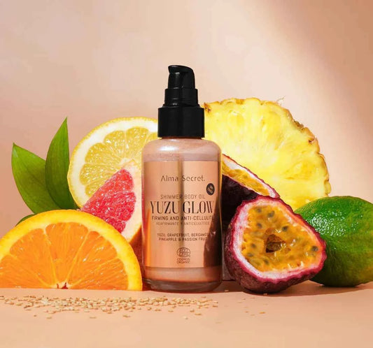 Huile corps illuminatrice ALMA SECRET Yuzu Glow glow naturel brillance peau Tunisie La Para du Lac