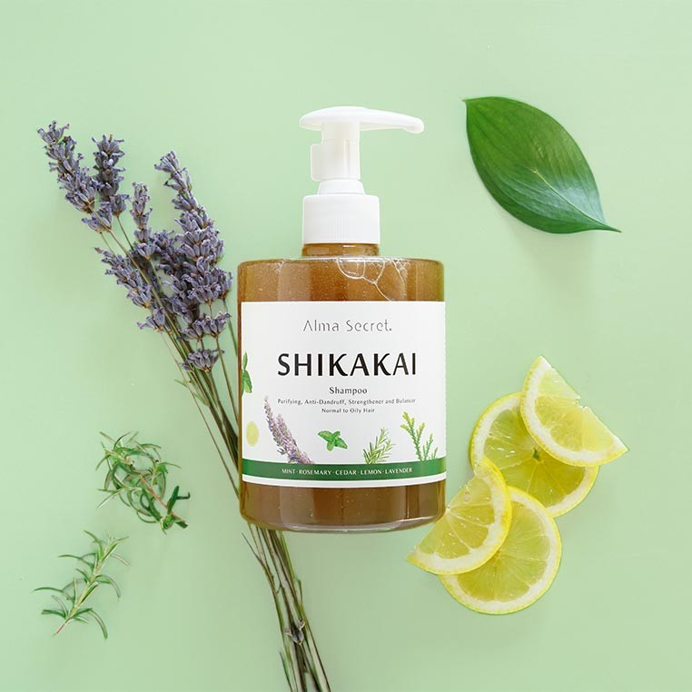 ALMA SECRET Shikakai shampooing purifiant cuir chevelu gras sans sel et sans sulfates