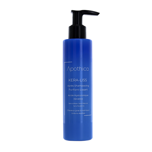 APOTHICA Après-shampooing purifiant et lissant 200ml pour cheveux gras, parapharmacie Tunisie laparadulac.com.
