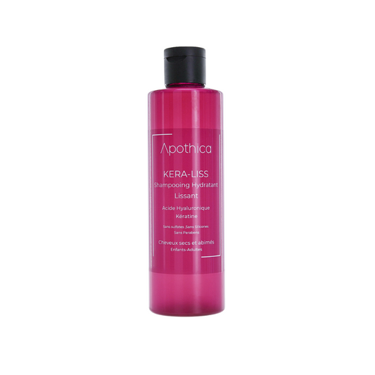 APOTHICA Kera Liss shampooing lissant 250ml à base de kératine végétale, en vente sur laparadulac.com, parapharmacie Tunisie.

