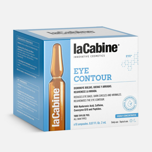 La Cabine Contour des Yeux – ampoules anti-cernes & anti-rides – soin visage intensif – disponible en Tunisie sur laparadulac.com.

