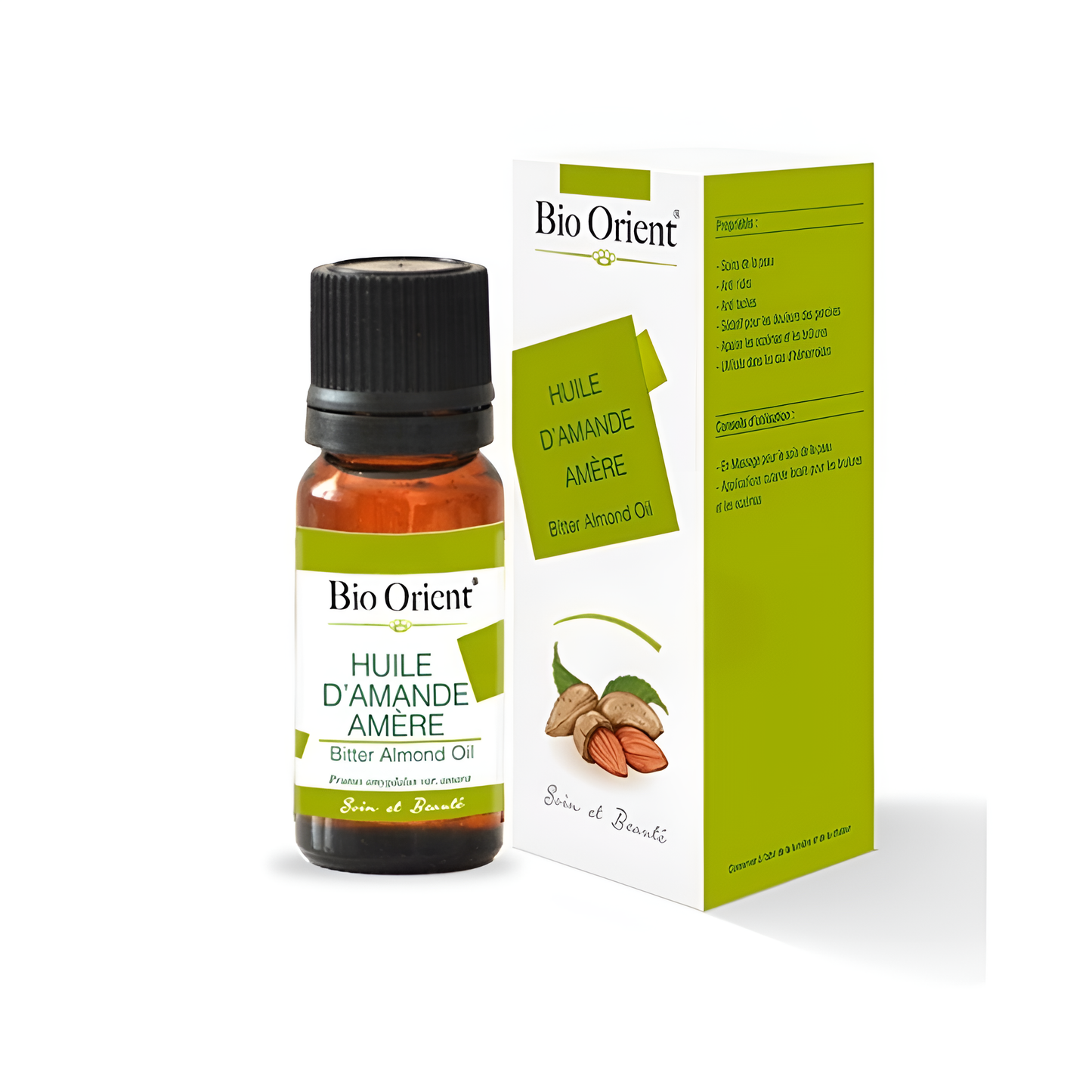Huile végétale d’amande amère Bio Orient – soin peau et cheveux – 10ml ou 90ml