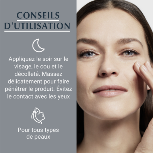 Pot Eucerin Hyaluron Filler 3 Effect Night – soin nuit anti-rides à l’acide hyaluronique, peau plus lisse et plus souple au réveil, achat en ligne Tunisie sur laparadulac.com, qualité garantie.