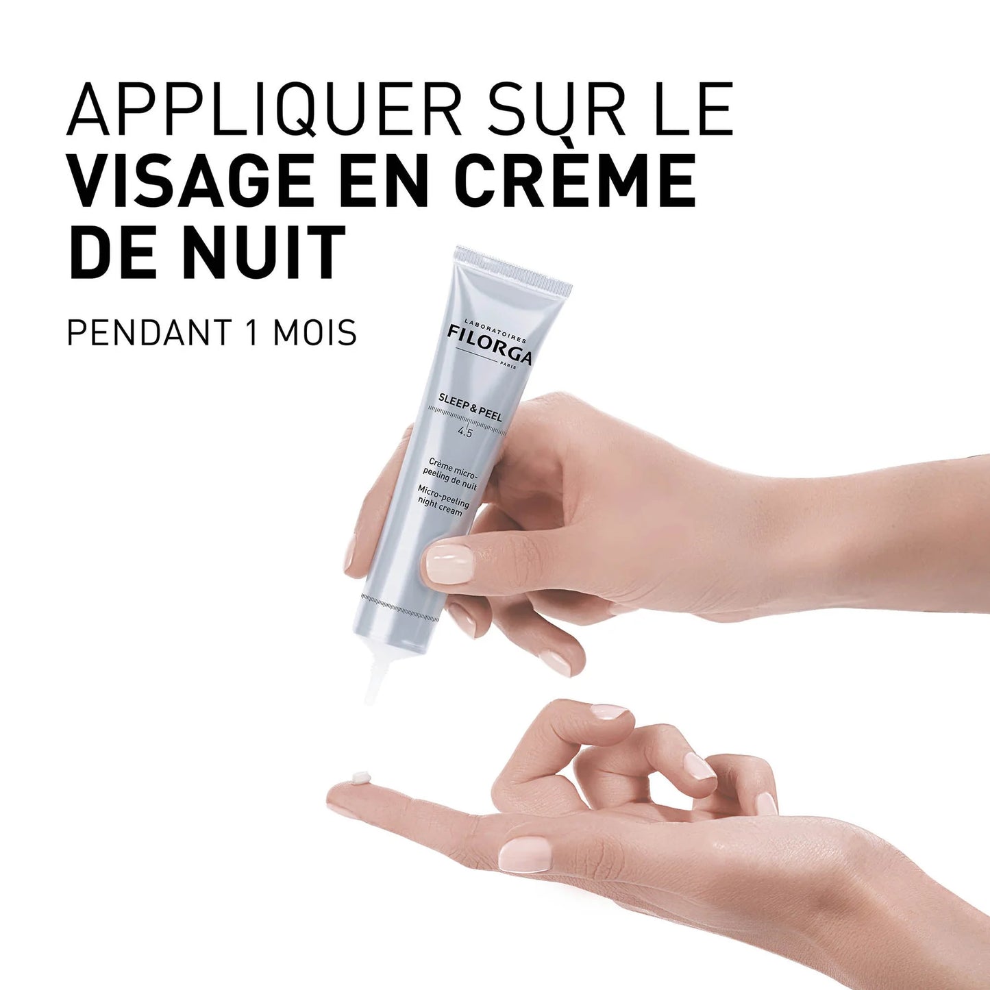 FILORGA SLEEP & PEEL Crème Micro-Peeling – Soin de nuit rénovateur visage sur laparadulac.com, parapharmacie en ligne en Tunisie