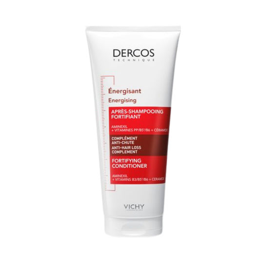 Après-shampooing fortifiant Dercos Vichy disponible sur laparadulac.com, parapharmacie Tunisie pour cheveux affaiblis à Tunis.

