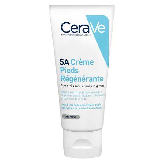 Crème Pieds Régénérante CeraVe – soin exfoliant et hydratant pour pieds très secs – parapharmacie en ligne Tunisie – laparadulac.com