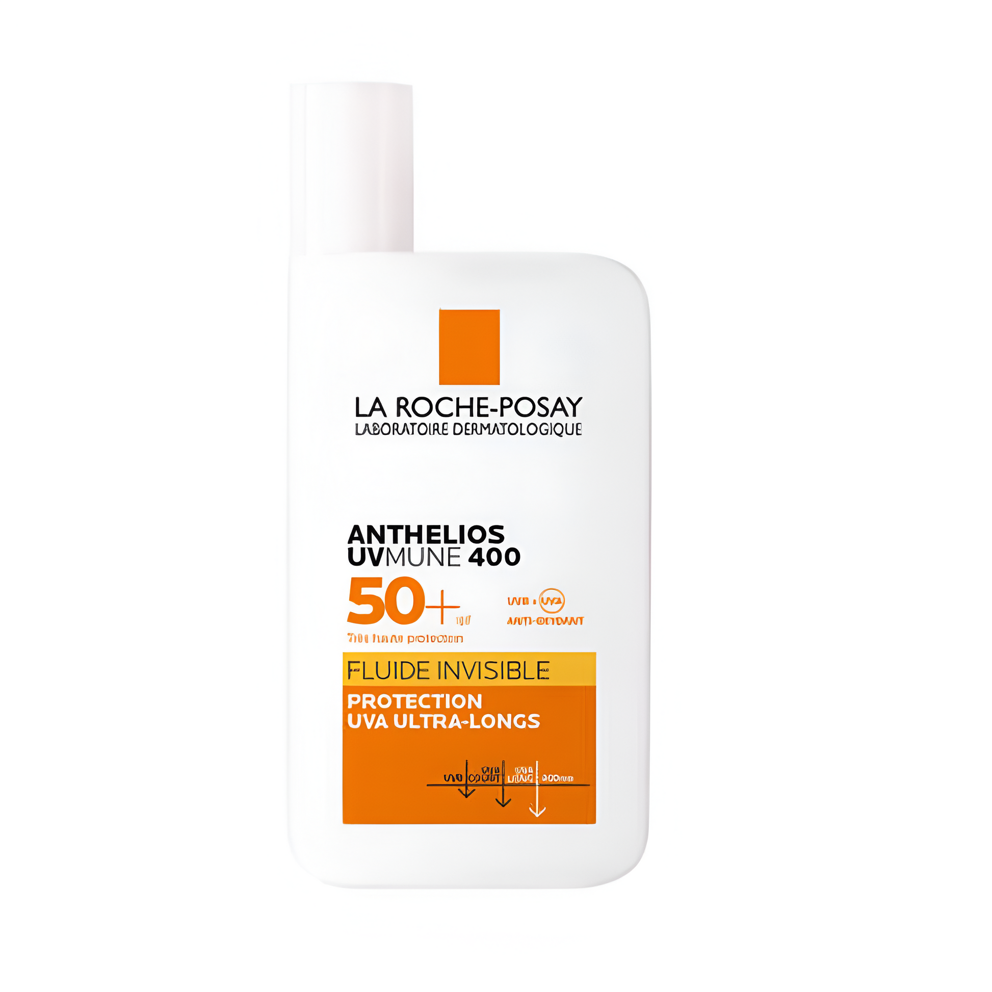 Anthelios UVMUNE 400 Fluide Invisible SPF50+ La Roche-Posay – crème solaire visage haute protection UVA/UVB – parapharmacie en ligne Tunisie – laparadulac.com

