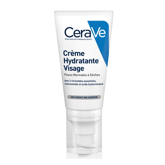 Crème Hydratante Visage CeraVe – soin hydratant visage et cou pour peaux sensibles – parapharmacie en ligne Tunisie – laparadulac.com
