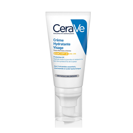 Crème Hydratante Visage SPF30 CeraVe – soin visage hydratant et protecteur solaire – parapharmacie en ligne Tunisie – laparadulac.com