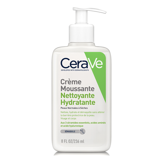 Crème Moussante Nettoyante Hydratante CeraVe – nettoyant et démaquillant doux visage et yeux – parapharmacie en ligne Tunisie – laparadulac.com