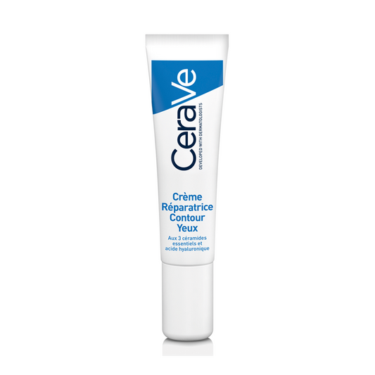 Crème Réparatrice Contour Yeux CeraVe – soin apaisant cernes et poches – parapharmacie en ligne Tunisie – laparadulac.com