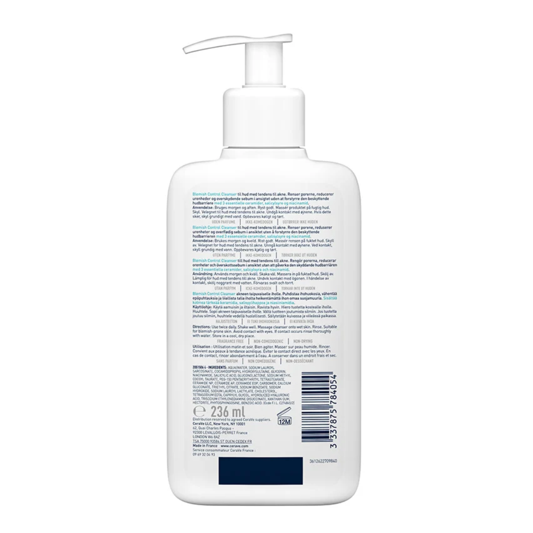 CeraVe Gel Moussant Anti-Imperfections – purifie, matifie et réduit boutons. Parapharmacie en ligne Tunisie – laparadulac.com.

