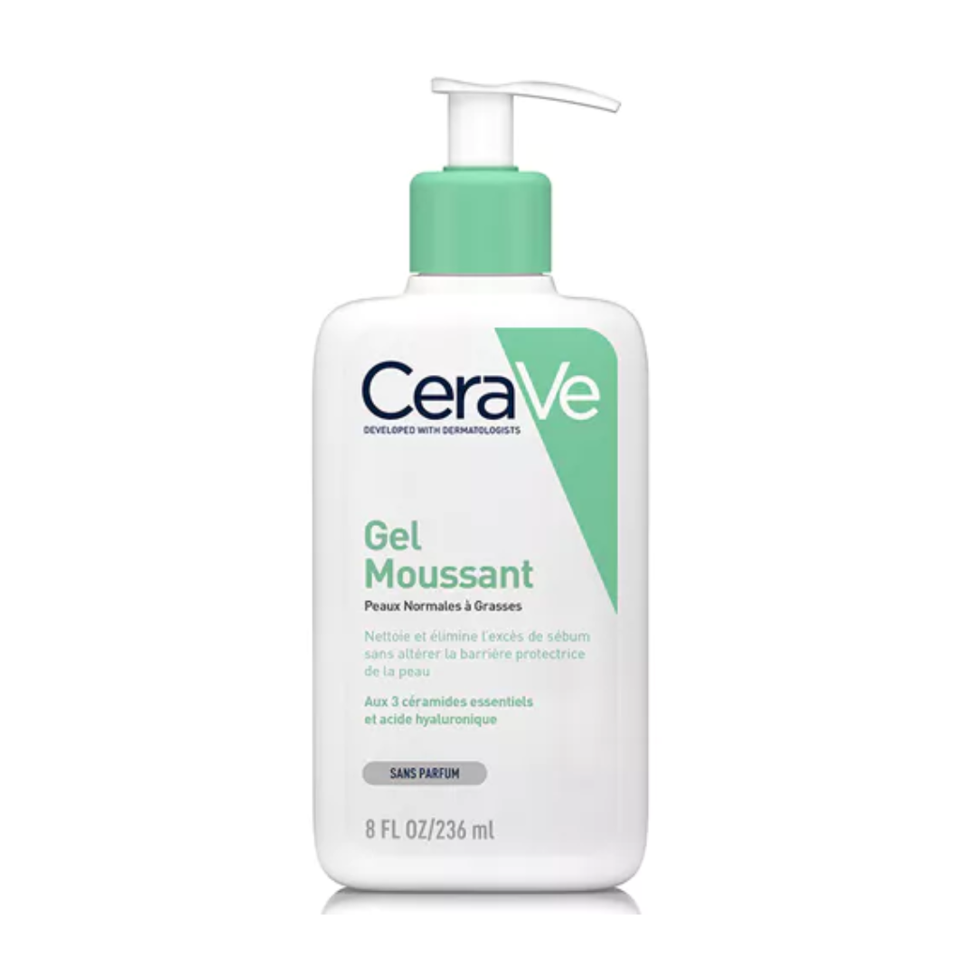 Gel Moussant CeraVe – nettoyant moussant visage et corps peaux grasses – parapharmacie en ligne Tunisie – laparadulac.com

