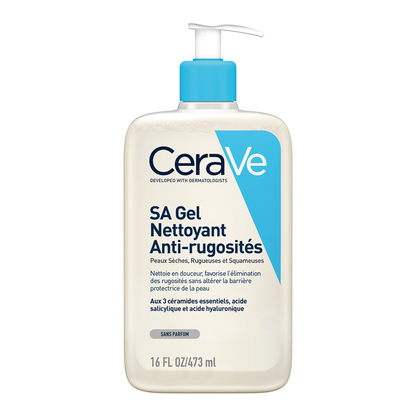 Gel Nettoyant Anti-Rugosités à l’Acide Salicylique CeraVe – soin moussant exfoliant peaux rugueuses – parapharmacie en ligne Tunisie – laparadulac.com