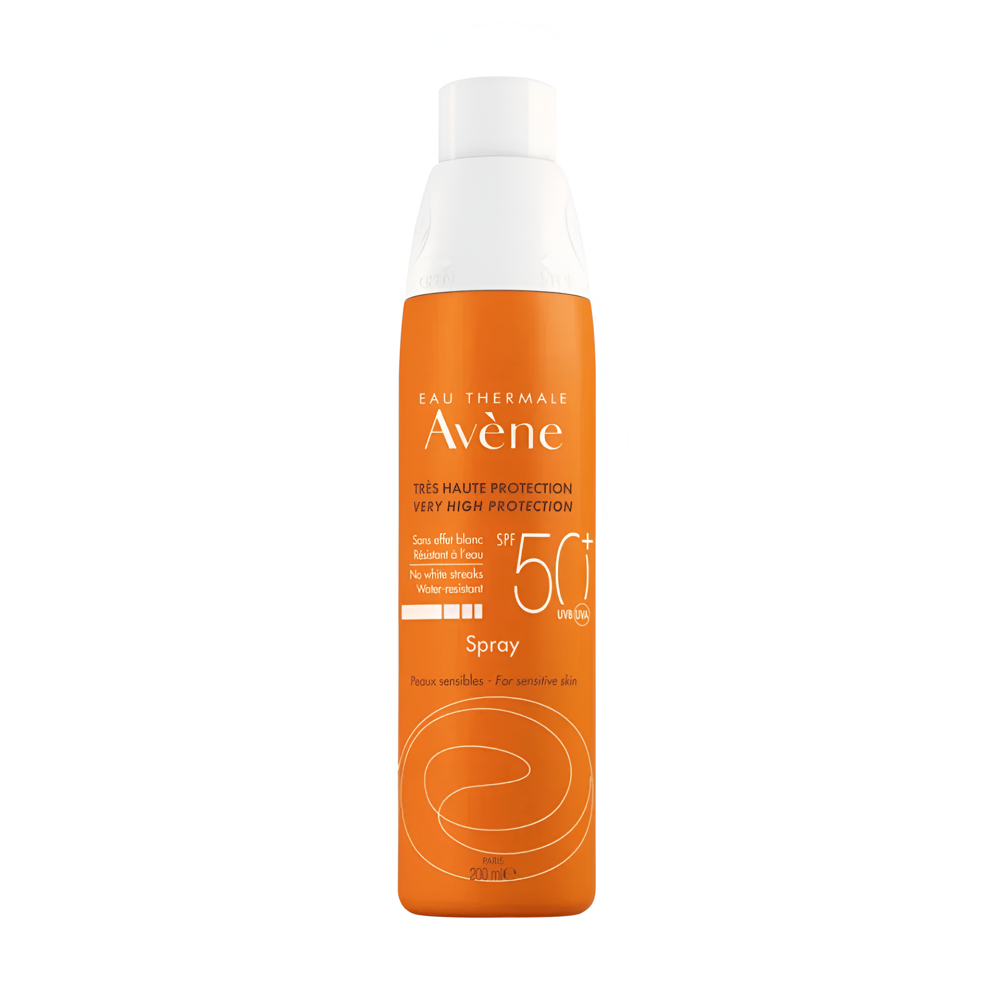 Spray solaire très haute protection SPF 50+ Avène 200ml pour peaux sensibles – laparadulac.com

