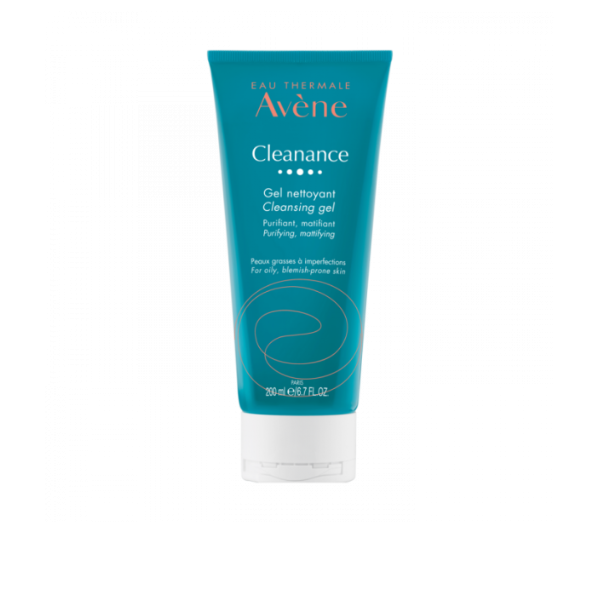 Avene Cleanance Gel Nettoyant 200ml en Tunisie – gel nettoyant visage purifiant peaux grasses/acnéiques, réduit excès de sébum, aide contre boutons, achat en ligne La Para du Lac laparadulac.com, livraison rapide, prix.