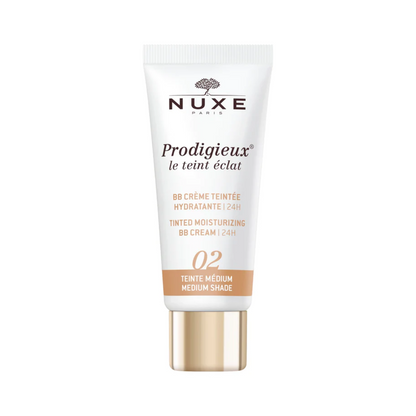 BB Crème NUXE Prodigieux Le Teint Éclat 02 Medium sur laparadulac.com – soin teinté hydratant non comédogène en parapharmacie Tunisie
