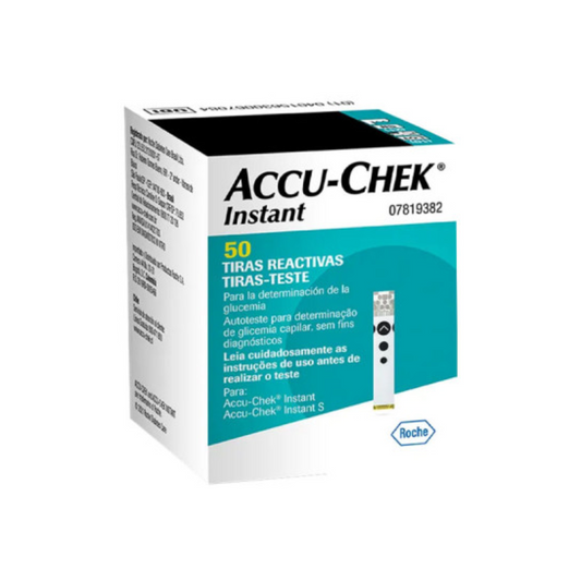 Bandelettes Accu-Chek Instant – 50 unités test glycémie – parapharmacie Tunisie sur laparadulac.com