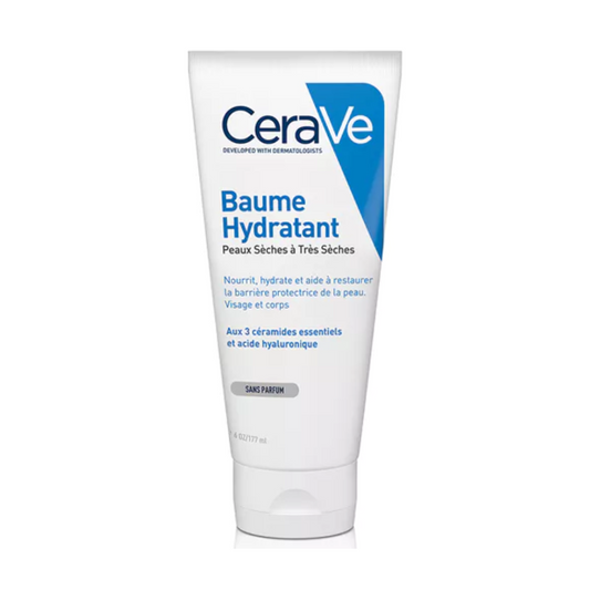 Baume Hydratant CeraVe – soin visage et corps sans parfum pour peaux très sèches – hydratation 48h – parapharmacie en ligne Tunisie – laparadulac.com