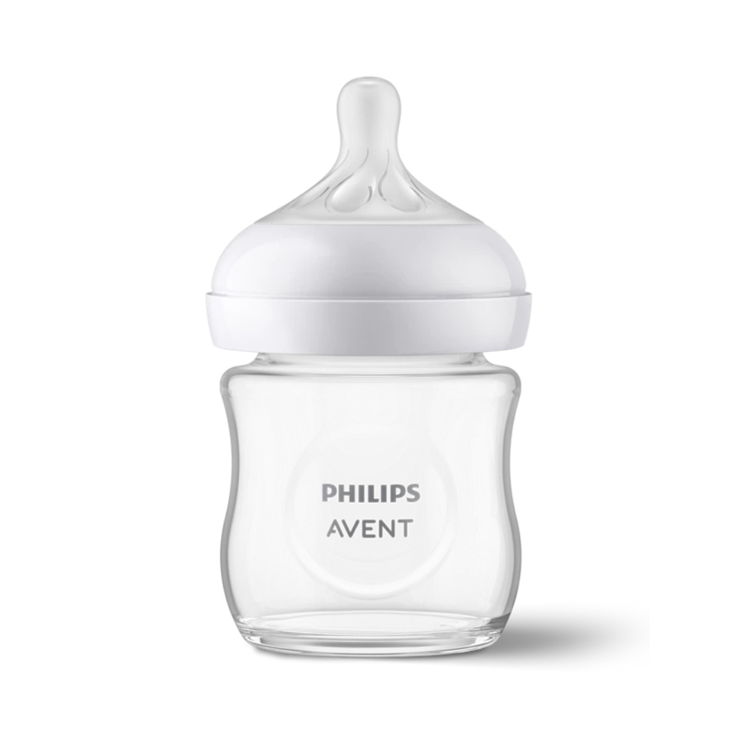 Biberon Avent en verre 120ml pour nouveau-né, tétée naturelle, disponible sur laparadulac.com, parapharmacie Tunisie.