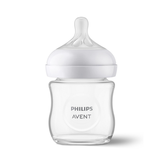 Biberon Avent en verre 120ml pour nouveau-né, tétée naturelle, disponible sur laparadulac.com, parapharmacie Tunisie.