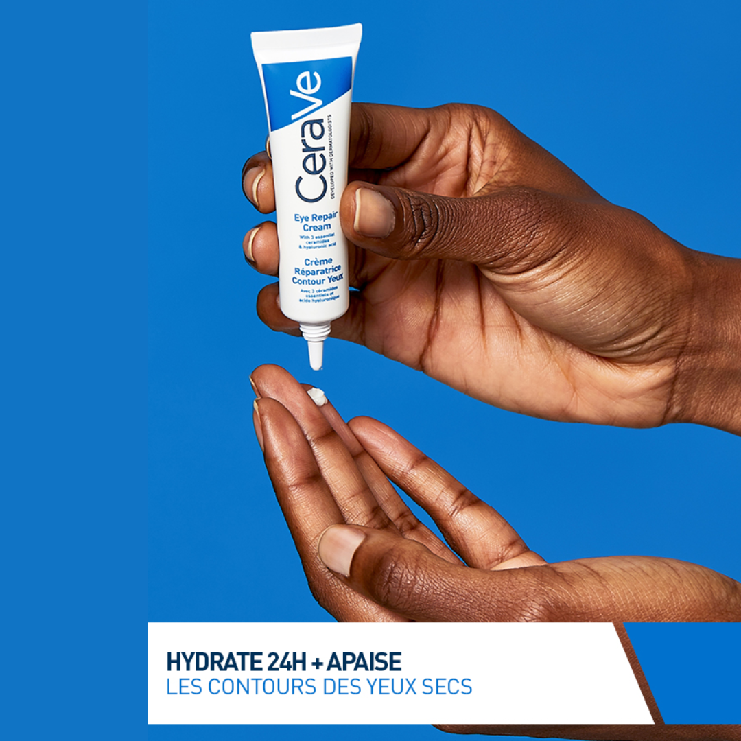 Crème Réparatrice Contour Yeux CeraVe – soin apaisant cernes et poches – parapharmacie en ligne Tunisie – laparadulac.com

