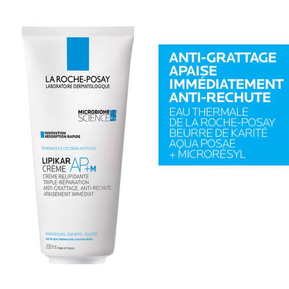 La Roche-Posay Lipikar Baume AP+M – crème relipidante peau sèche atopique – parapharmacie en ligne Tunisie – laparadulac.com

