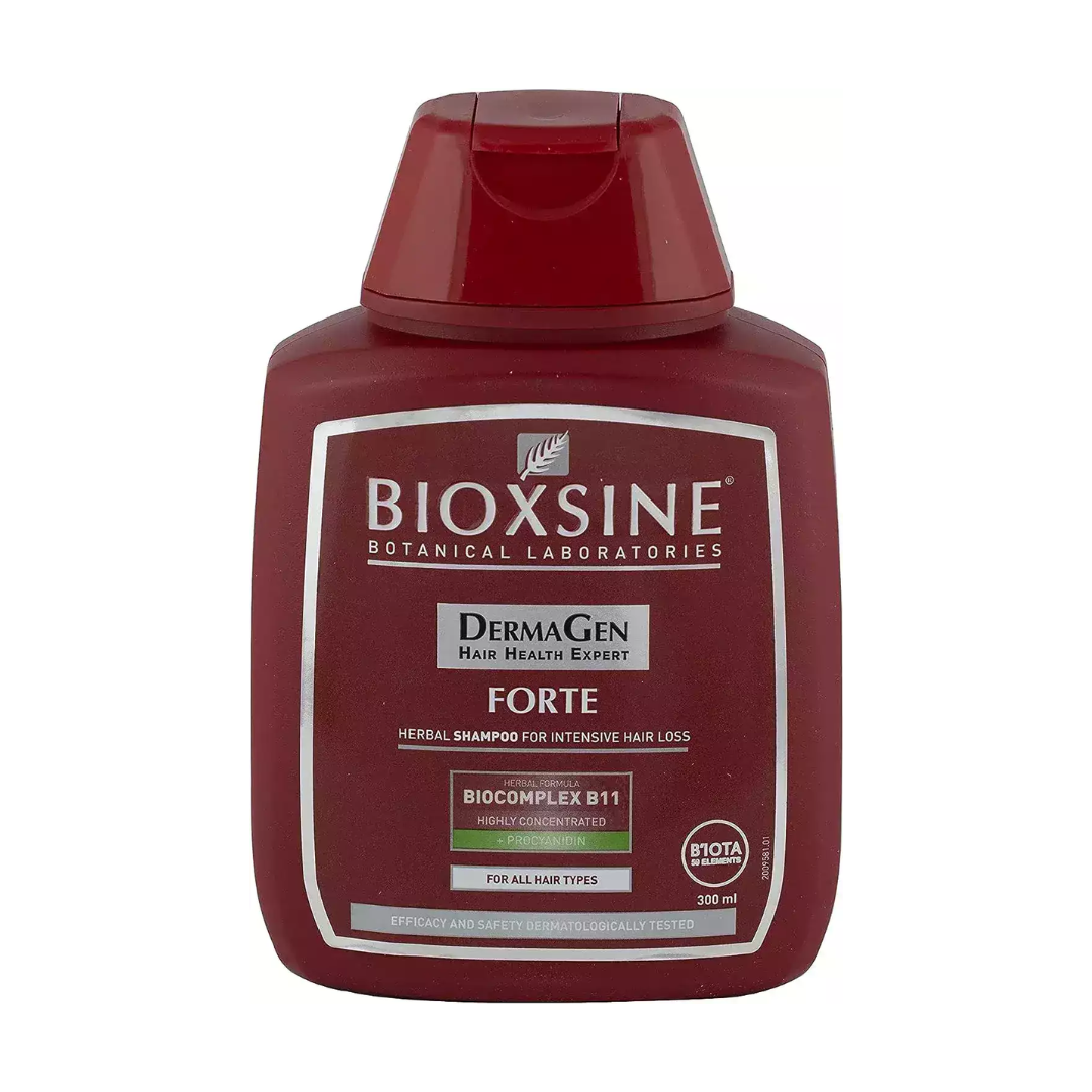 Bioxsine Forte Shampooing 300 ml sur laparadulac.com, parapharmacie Tunisie : formule végétale liposome et BioComplexe B11 pour chute intense et cuir chevelu sensible.


