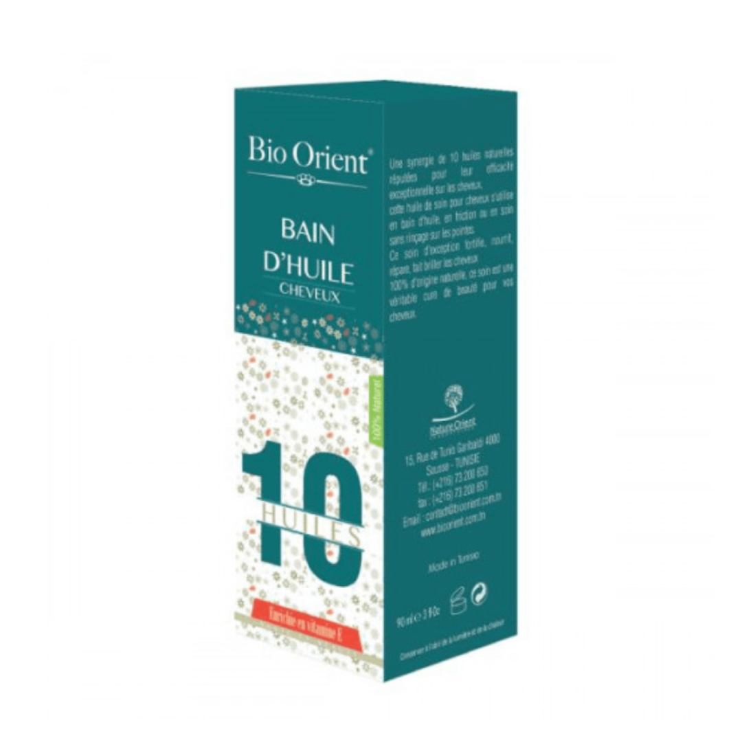 Bain d’huiles capillaire Bio Orient – soin fortifiant et nourrissant 90ml – naturel – Tunisie – laparadulac.com