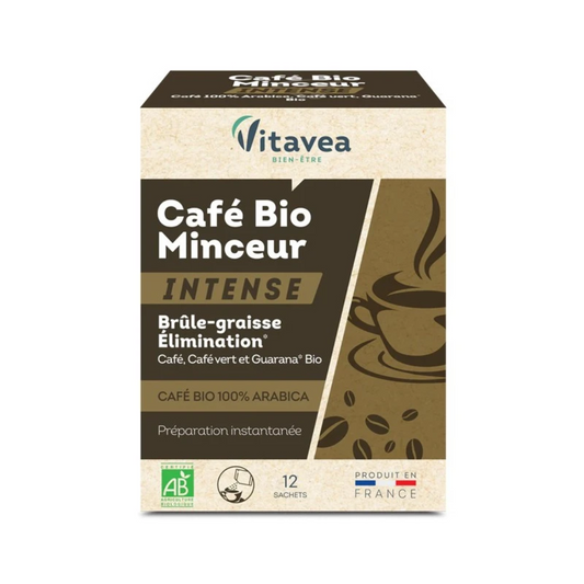 Café Bio Minceur Intense Vitavea – parapharmacie Tunisie sur laparadulac.com – boisson brûle-graisse naturelle au guarana et café vert

