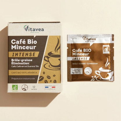 Café Bio Minceur Intense Vitavea – parapharmacie Tunisie sur laparadulac.com – boisson brûle-graisse naturelle au guarana et café vert

