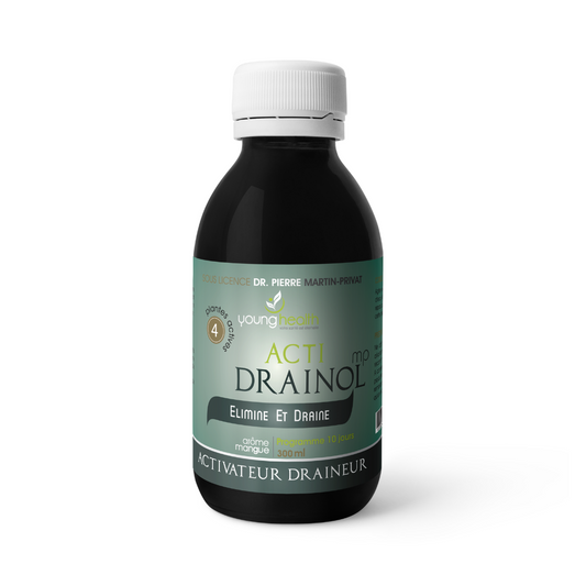 Acti-Drainol Young Health 300ml chez laparadulac.com, parapharmacie Tunisie : draineur détox naturel aux plantes et algues pour affiner la silhouette.