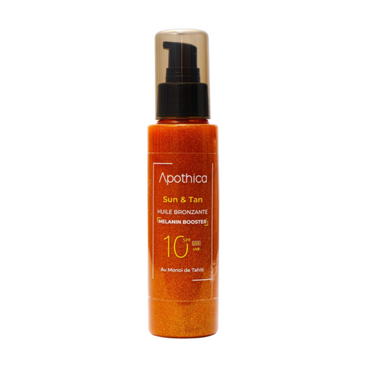 Apothica Huile Bronzante 100ml à base de Monoi de Tahiti, disponible sur laparadulac.com, parapharmacie Tunisie pour un bronzage doré naturel.

Apothica Huile Bronzante 100ml à base de Monoi de Tahiti, disponible sur laparadulac.com, parapharmacie Tunisie pour un bronzage doré naturel.

