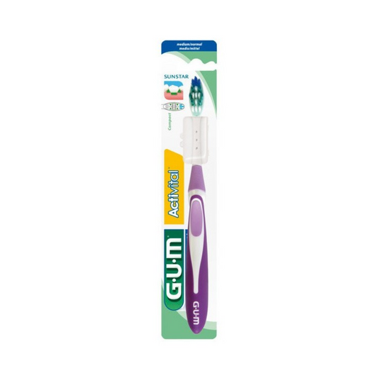 Brosse à dents GUM Activital Medium 583, laparadulac.com, parapharmacie Tunisie, pour élimination de la plaque et prévention de la gingivite