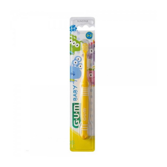 Brosse à dents GUM Baby 0-2 ans Souple 213, hygiène bucco-dentaire bébé, laparadulac.com, parapharmacie Tunisie
