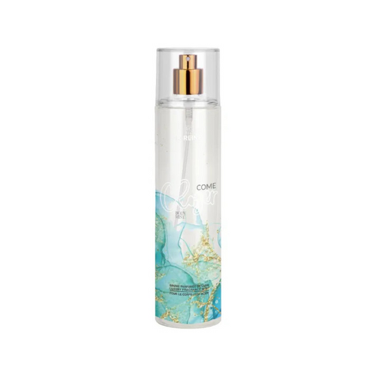 Brume parfumée corps et cheveux K-Reine Come Closer 230ml, en vente sur laparadulac.com — parapharmacie Tunisie, fraîcheur et parfum de luxe en un seul geste.

