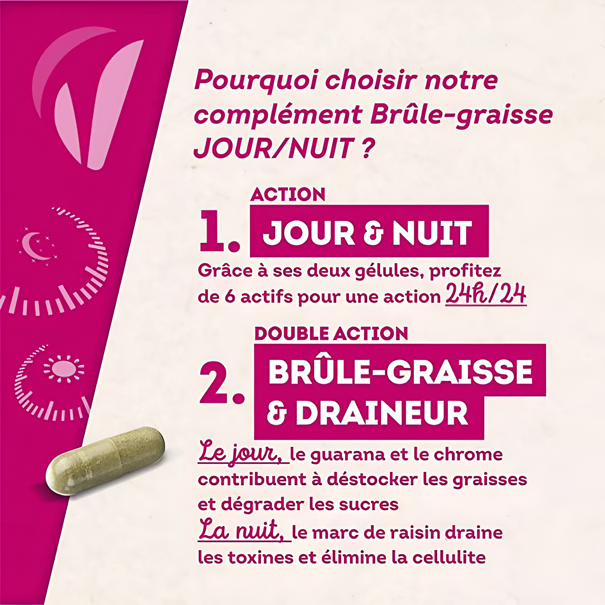 Programme brûle-graisse jour et nuit Vitavea – parapharmacie Tunisie sur laparadulac.com – solution minceur complète 24h

