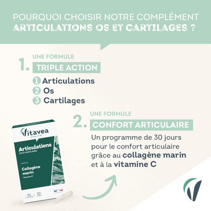 Complément Vitavea articulations au collagène marin – parapharmacie Tunisie sur laparadulac.com – santé des os et mobilité renforcée

