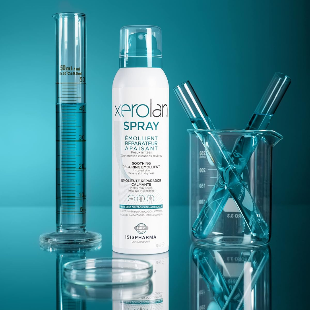 ISISPHARMA Xerolan Spray Émollient Réparateur Apaisant Tunisie – spray corps nourrissant et protecteur, soin émollient réparateur peaux sèches et sensibles, dermocosmétique française ISISPHARMA, parapharmacie en ligne Tunisie Lac 2, produits ISISPHARMA originaux pas cher Tunisie, acheter Xerolan Spray en Tunisie sur laparadulac.com