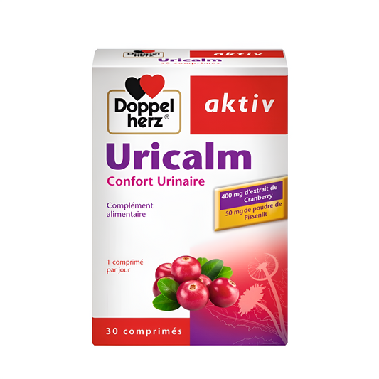 AKTIV Uricalm en vente sur laparadulac.com, parapharmacie Tunisie, pour le confort urinaire et une défense naturelle renforcée.

