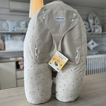 Roudoudou Coussin Relax sur laparadulac.com, parapharmacie Tunisie : coussin 3 en 1 pour grossesse, allaitement et transat bébé.