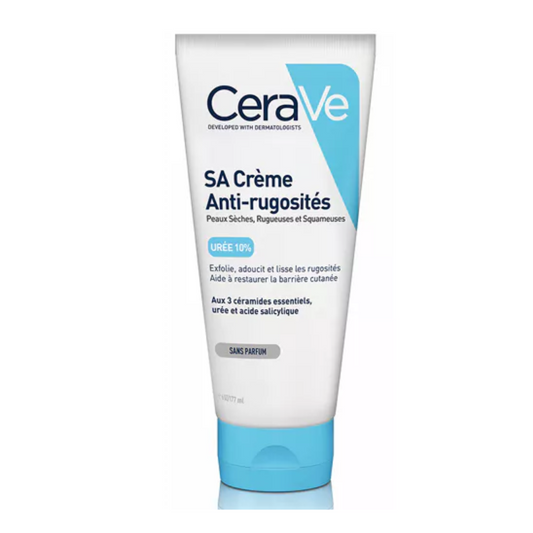 Crème Anti-Rugosités à l’Acide Salicylique CeraVe – soin exfoliant et hydratant pour peaux rugueuses – parapharmacie en ligne Tunisie – laparadulac.com