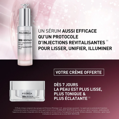 Coffret anti-âge FILORGA NCEF Revitalize disponible sur laparadulac.com – parapharmacie Tunisie pour une peau jeune, lumineuse et raffermie.

