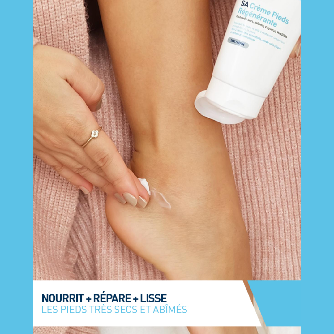Crème Pieds Régénérante CeraVe – soin exfoliant et hydratant pour pieds très secs – parapharmacie en ligne Tunisie – laparadulac.com