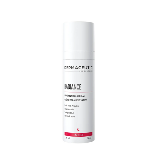 Crème visage Dermaceutic Radiance 30ml en vente sur laparadulac.com, parapharmacie Tunisie – soin anti-taches et éclat du teint.

