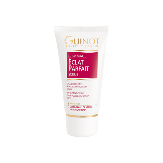 GUINOT Gommage visage éclat 50ml sur laparadulac.com, parapharmacie Tunisie. Exfolie en douceur, révèle une peau éclatante et lisse.