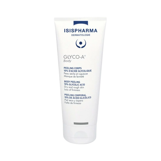 ISISPHARMA Glyco-A Body Peeling Corps Tunisie – lait corps exfoliant à l’acide glycolique, soin peeling dermatologique anti-taches et anti-rugosités, hydratant et lissant peau, dermocosmétique française ISISPHARMA, parapharmacie en ligne Tunisie Lac 2, produits Glyco-A originaux pas cher Tunisie, acheter Glyco-A Body ISISPHARMA en Tunisie sur laparadulac.com