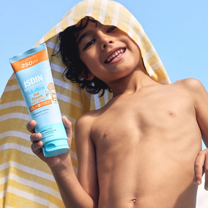 Crème solaire ISDIN Gel Cream SPF50 pour enfants – Laparadulac Parapharmacie Tunisie.

